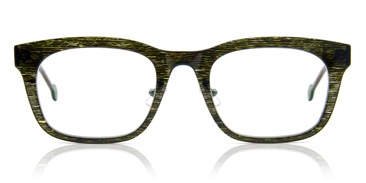 LA Eyeworks Mahoney 982 Men's Eyeglasses Green Size 54 (Frame Only) - Blue Light Block Available