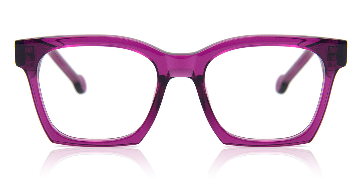 Image of LA Eyeworks Marcel 388 48 Purple Glasögon (Endast Båge) Män SEK