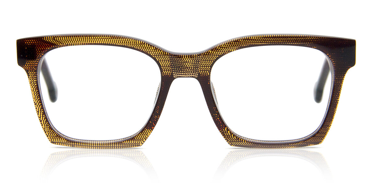 LA Eyeworks Marcel 641 Men's Eyeglasses Brown Size 48 (Frame Only) - Blue Light Block Available