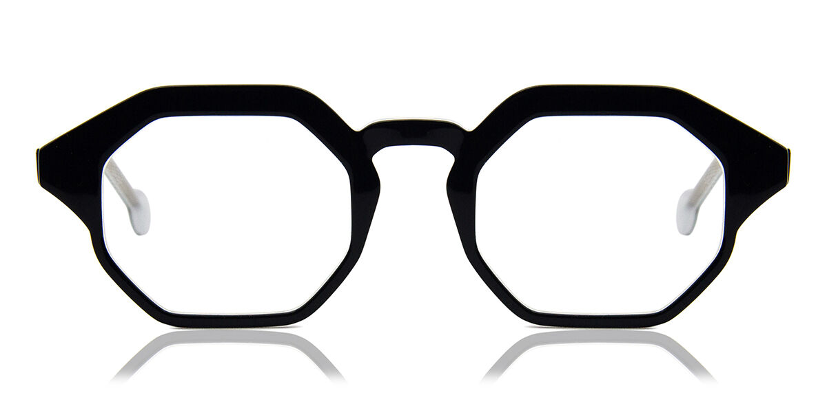 LA Eyeworks Rye 932 Men's Eyeglasses Black Size 48 (Frame Only) - Blue Light Block Available