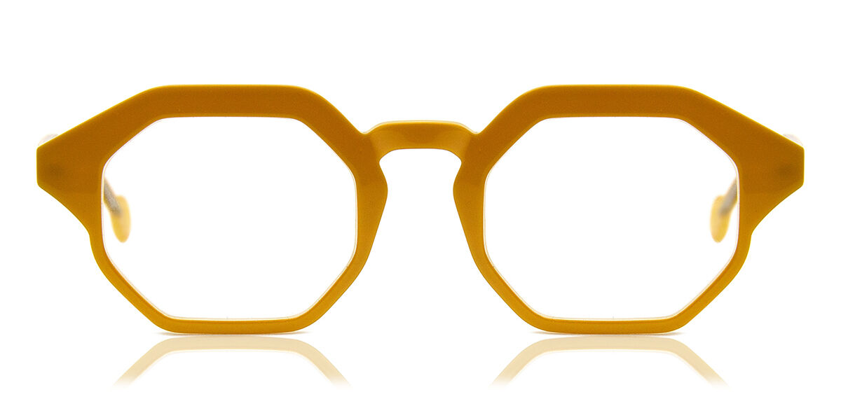 LA Eyeworks Rye 955 Men's Eyeglasses Yellow Size 48 (Frame Only) - Blue Light Block Available