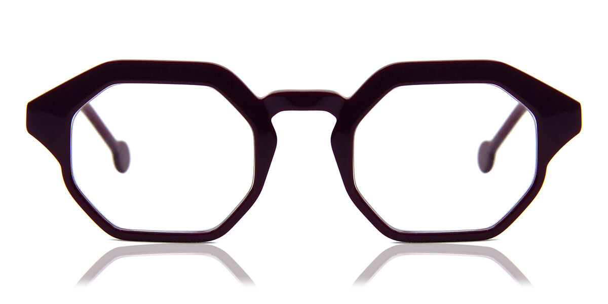 LA Eyeworks Rye 965 Men's Eyeglasses Purple Size 48 (Frame Only) - Blue Light Block Available