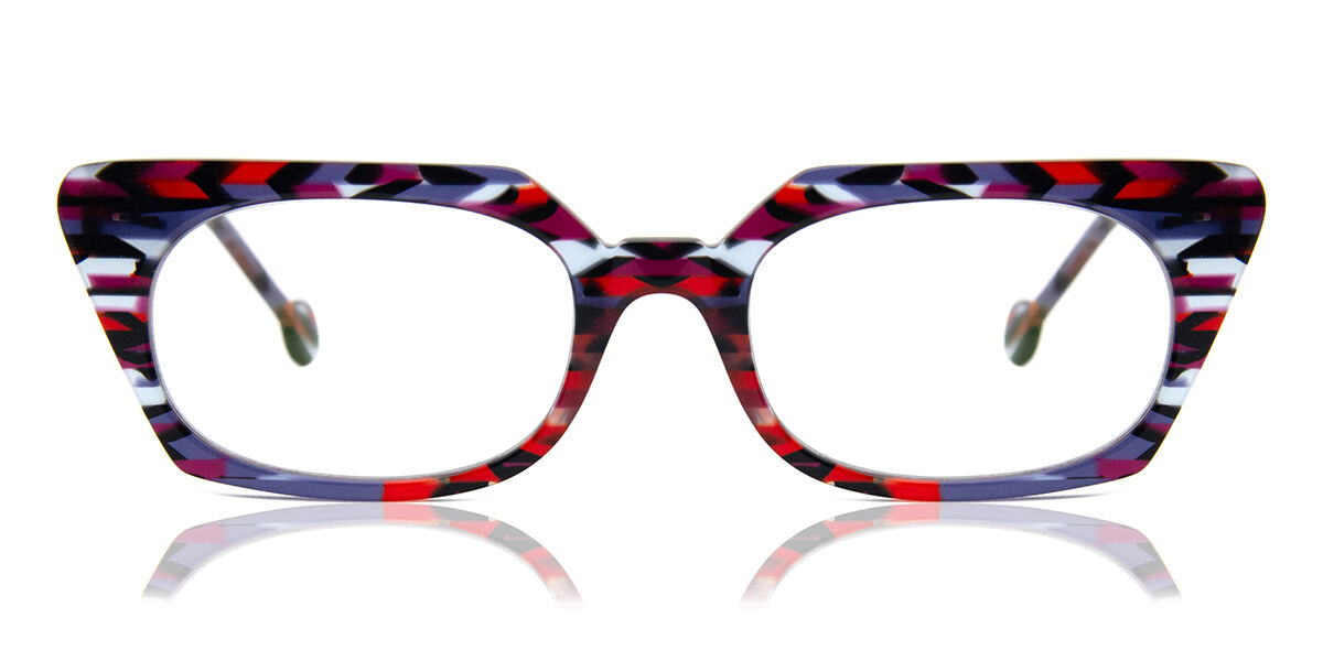 LA Eyeworks Sailor 985 Women's Eyeglasses Red Size 53 (Frame Only) - Blue Light Block Available