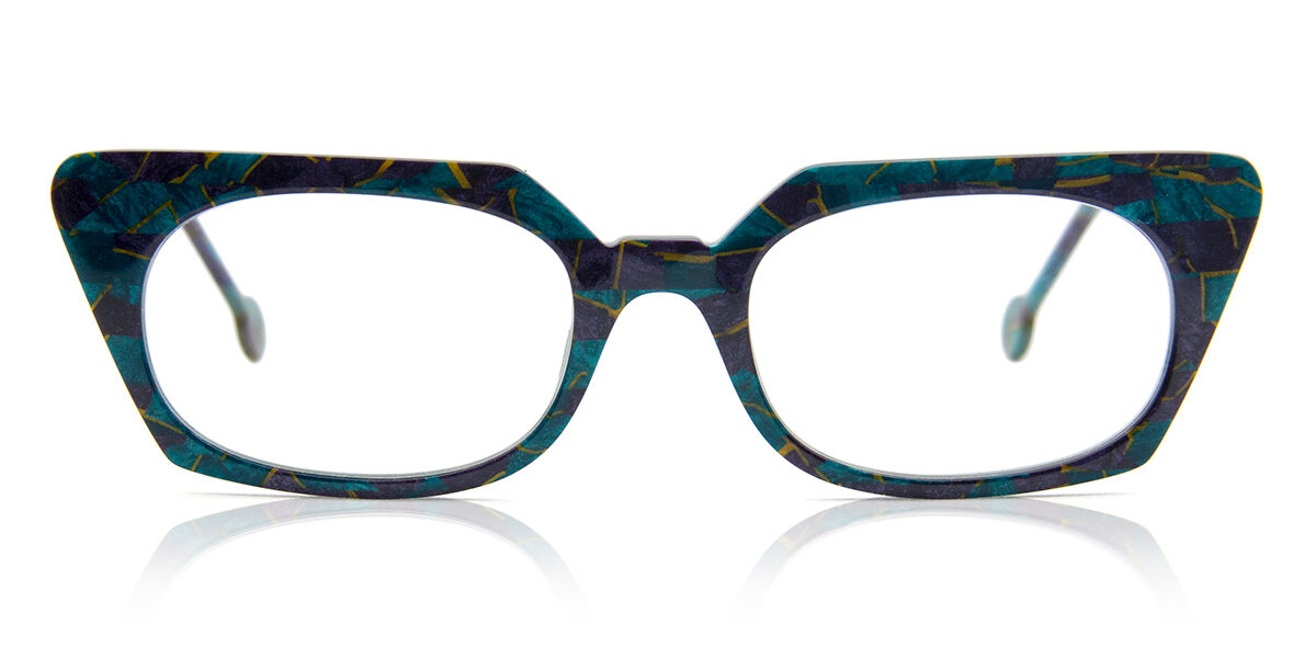 LA Eyeworks Sailor 997 Women's Eyeglasses Blue Size 53 (Frame Only) - Blue Light Block Available