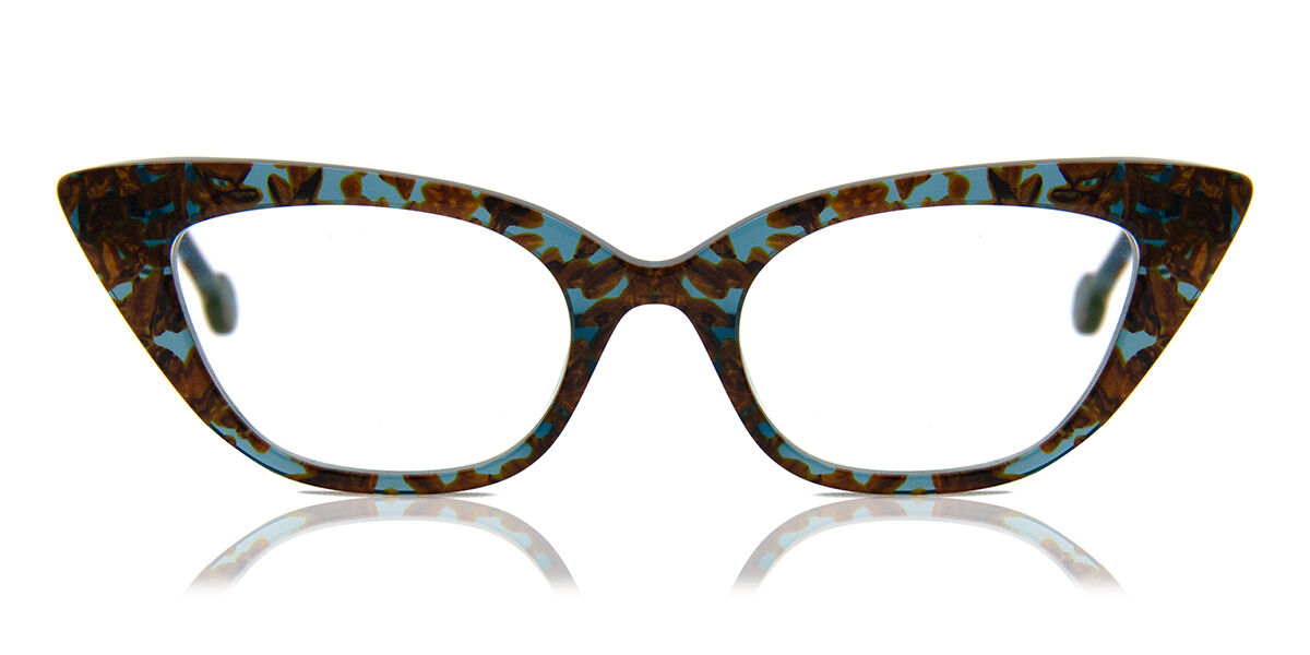 LA Eyeworks Trellis 633 Women's Eyeglasses Blue Size 51 (Frame Only) - Blue Light Block Available