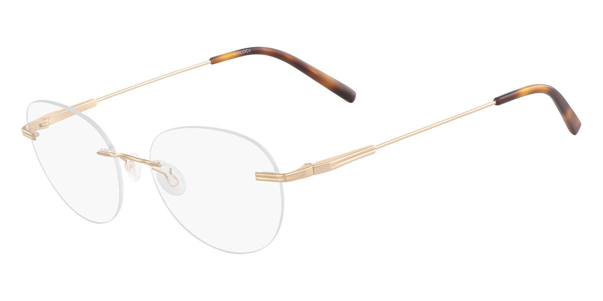 Pure AIRLOCK CALIBER 201 710 Glasses Gold | VisionDirect Australia