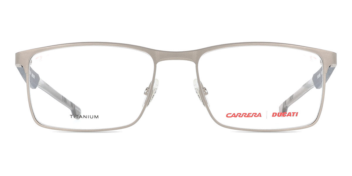 Carrera Ducati Męski Matte Ruthenium Silver Carduc 027 V6d 56 Srebrne Meskie Okulary Korekcyjne