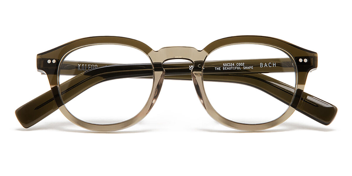 Kaleos Bach C2 Men's Glasses Green Size 50 - Free Lenses - Blue Light Block Available