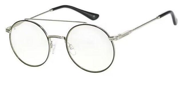 Privé Revaux THE FREUD Caviar Black Black Silver Eyeglasses  display picture 3