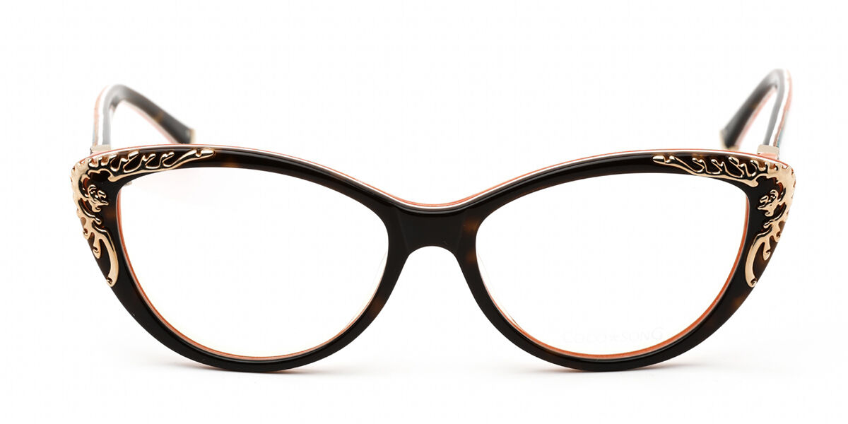 Coco Song Golden Phoenix CV093 C4 Eyeglasses in Pattern Brown Orange
