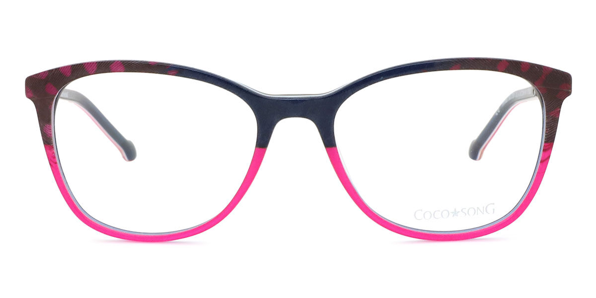 Coco Song York Blues CV243 04-09 Women’s Glasses Blue Size 53 - Free Lenses - Blue Light Block Available