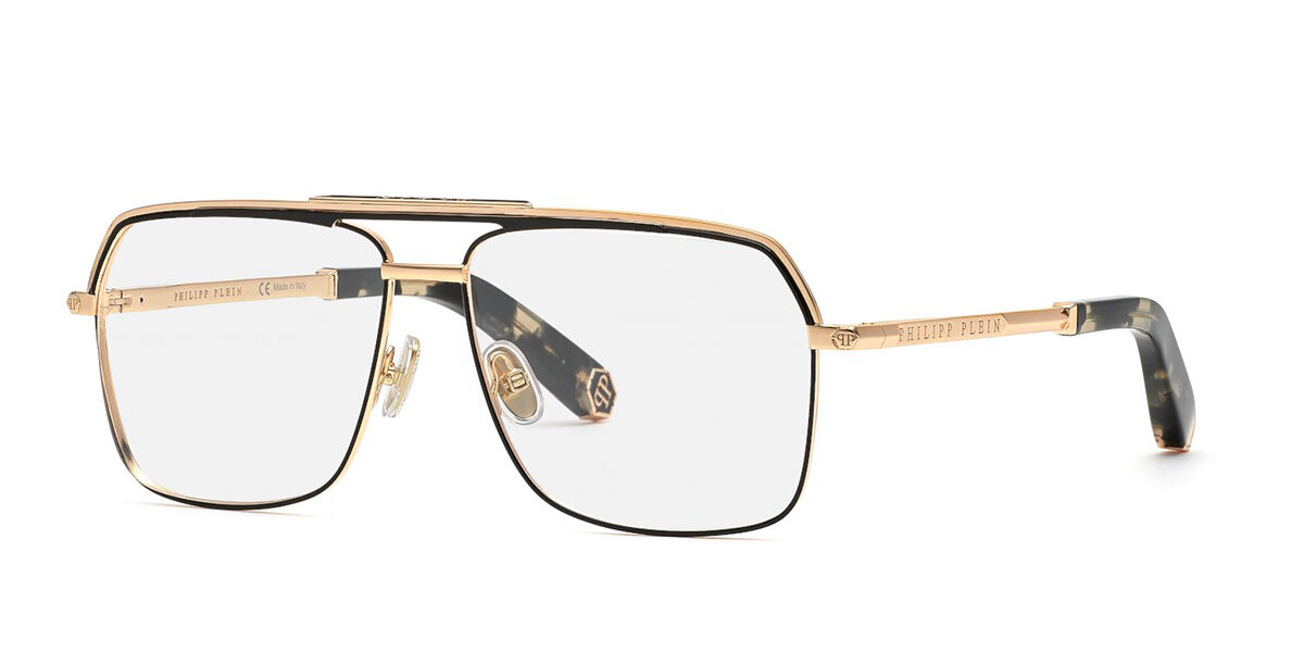 Philipp Plein Vpp085m 0e56 Glasses Polished Ruthenium With Sandblasted Parts Visiondirect