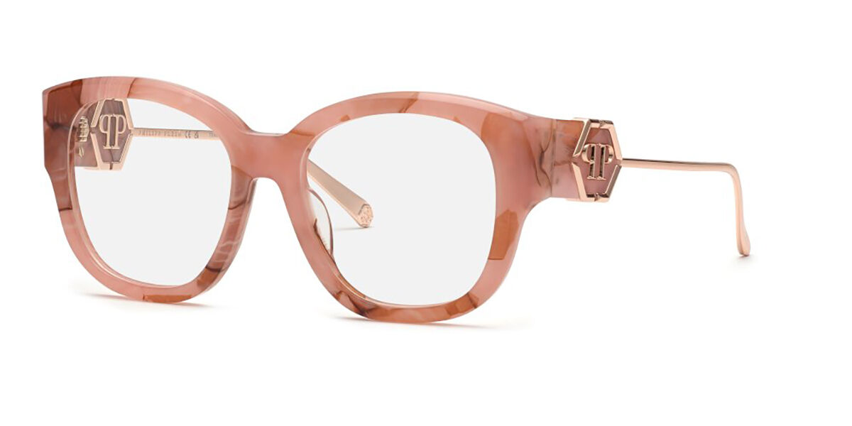 Photos - Glasses & Contact Lenses Philipp Plein VPP124M 06Z8 Women's Eyeglasses Pink Size 53 ( 