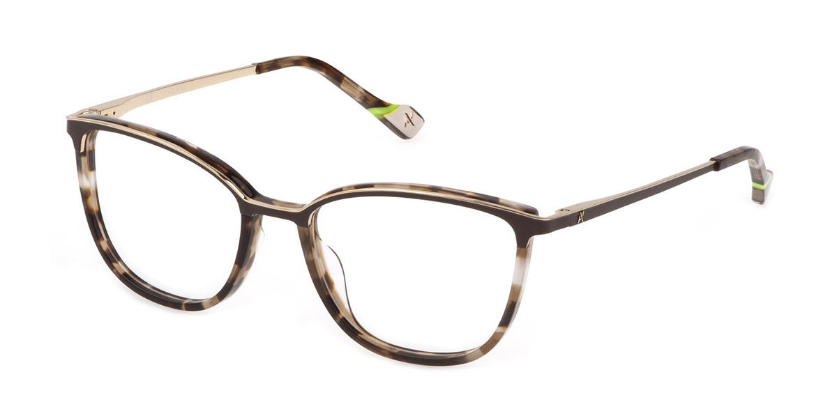 Yalea VYA051 ADA 0A60 Womens Glasses Tortoiseshell Size - Free Lenses - HSA/FSA Insurance - Blue Light Block Available