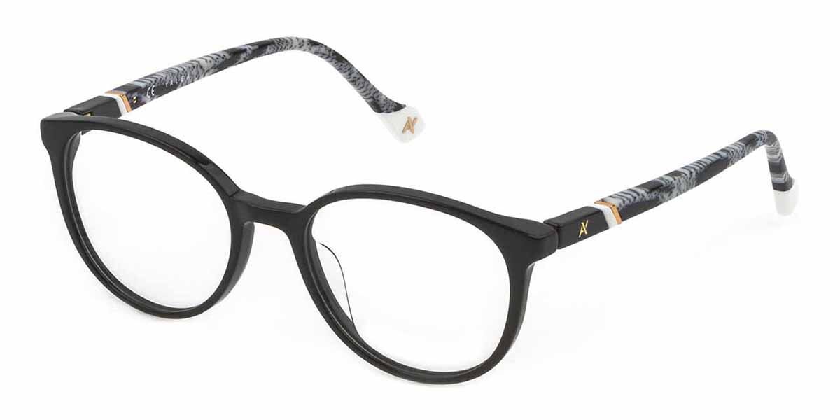 Yalea VYA007 0700 Women’s Eyeglasses Black Size 51 - Blue Light Block Available