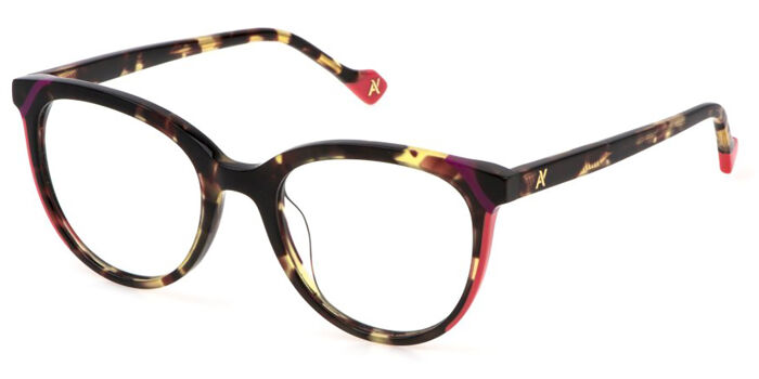 Yalea VYA046V 09AH Transparent Pink Tortoise Eyeglasses  display picture 1