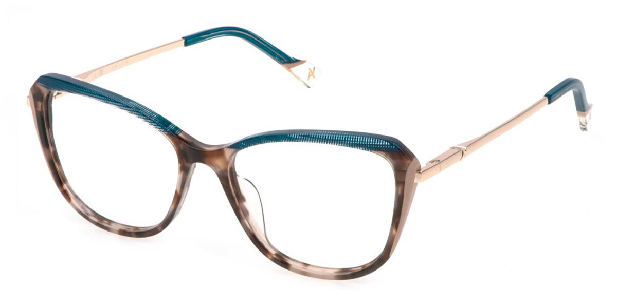 Yalea VYA132V LANG 0XAP Women's Eyeglasses Tortoiseshell Size 54 (Frame Only) - Blue Light Block Available