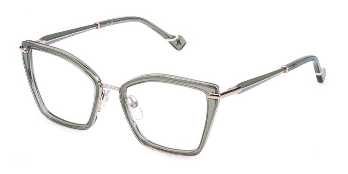 Yalea VYA188 SONIA 300Y 52 Gröna Glasögon (Endast Båge) Kvinna