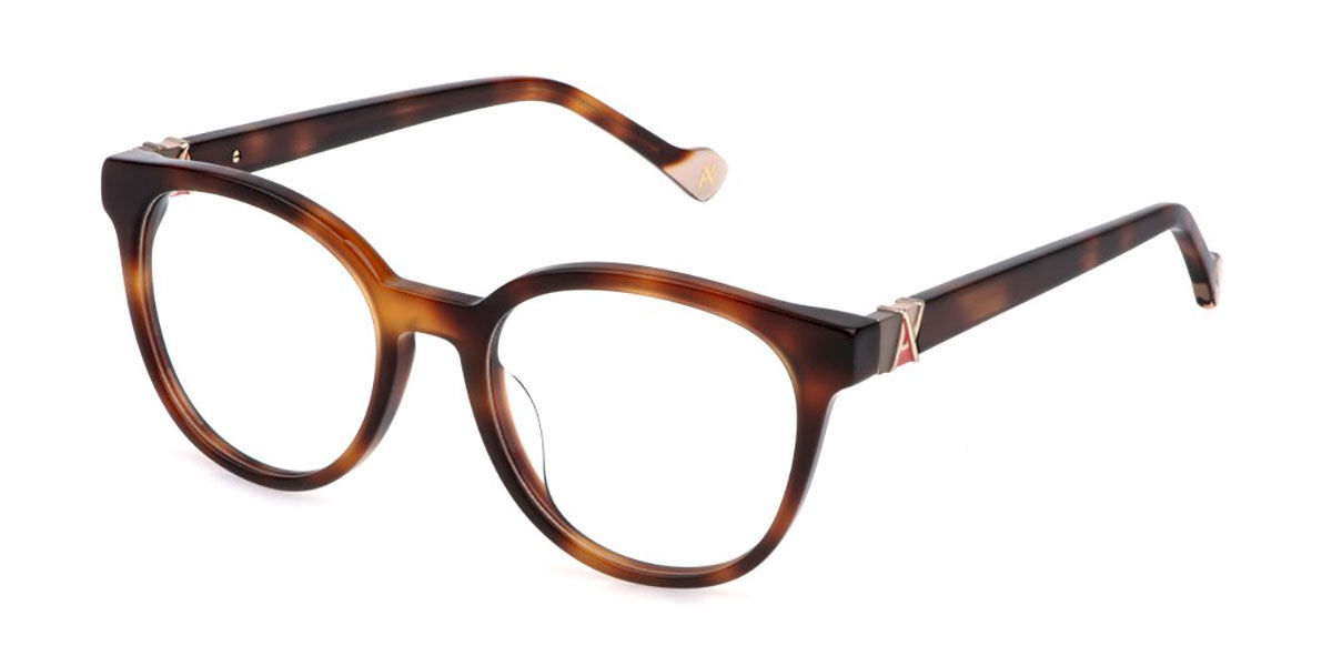 Yalea Vya231 Ela 0752 Women's Glasses Tortoiseshell Size 51 - Free Lenses - Blue Light Block Available In Shiny Dark Tortoise