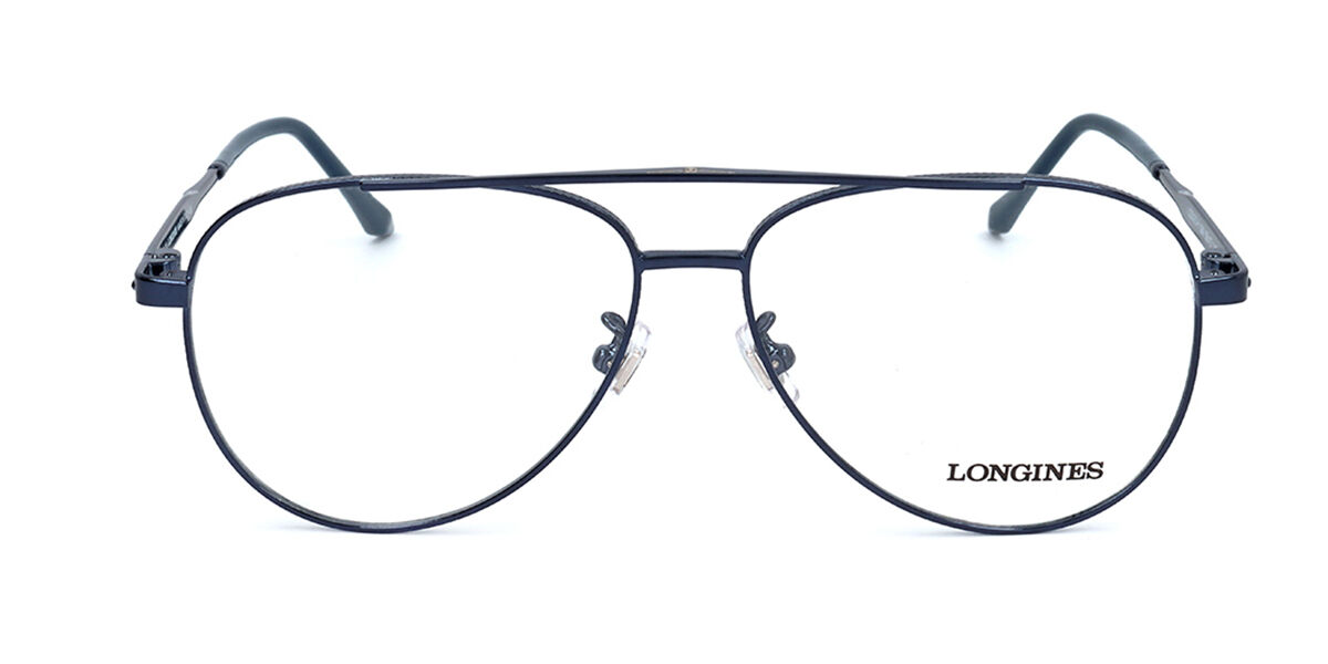 Photos - Glasses & Contact Lenses Longines LG5003-H 090 Men's Eyeglasses Blue Size 56  (Frame Only)
