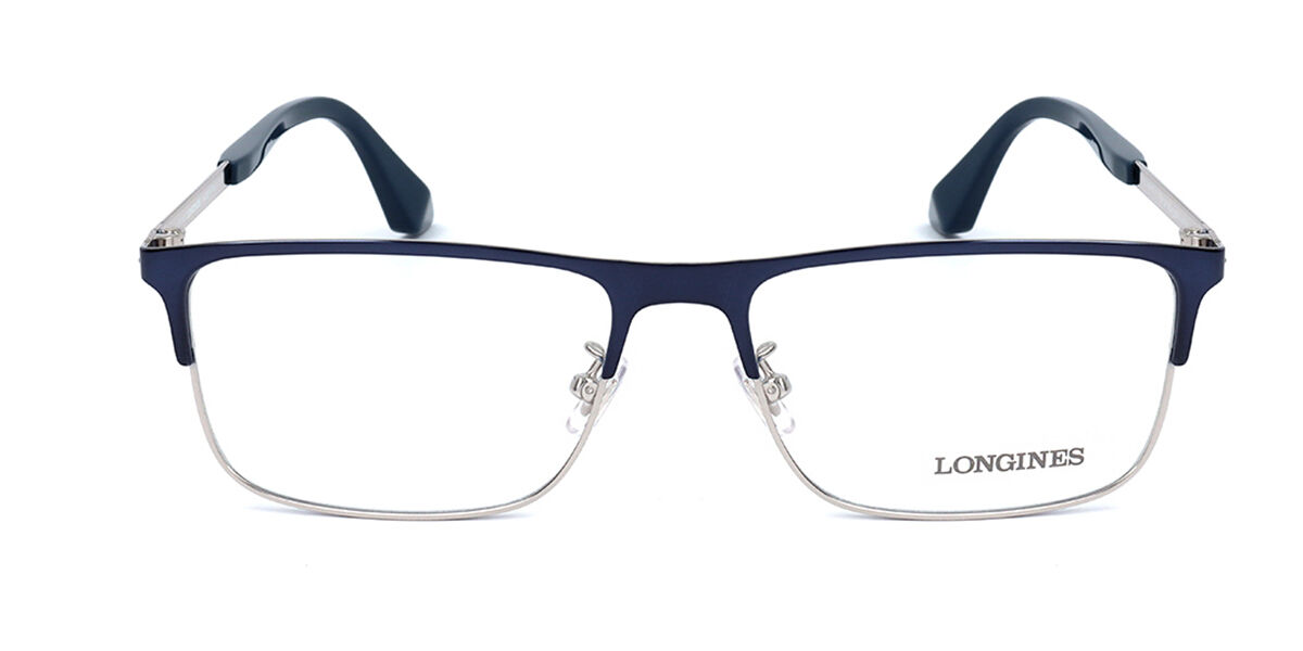 Photos - Glasses & Contact Lenses Longines LG5005-H 090 Men's Eyeglasses Blue Size 56  (Frame Only)