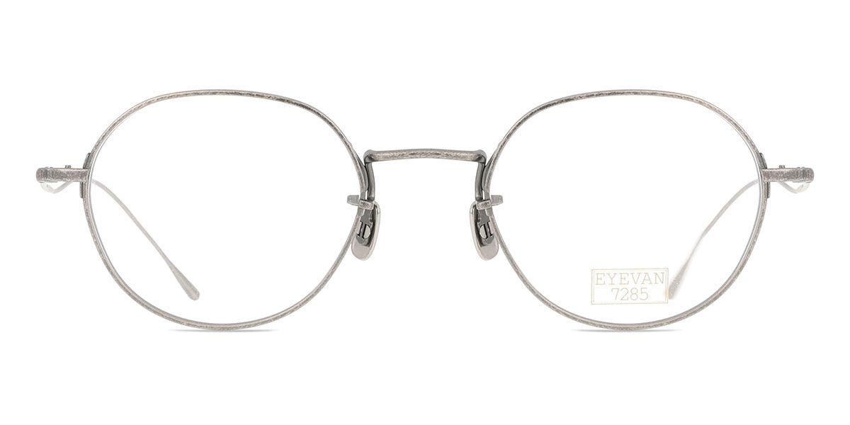 Eyevan 1011 825 Men's Glasses Silver Size 47 - Free Lenses - Blue Light Block Available