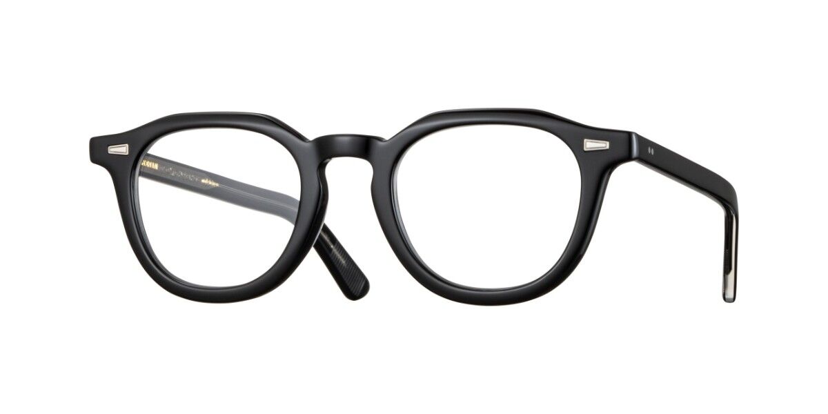 Eyevan Livingston-e Pbk/s Men's Glasses Black Size 47 - Free Lenses - Blue Light Block Available