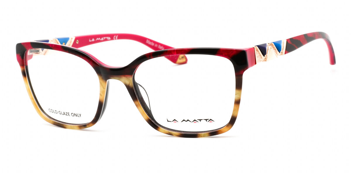 La Matta LMV3272 C3 Women’s Glasses Tortoiseshell Size 52 - Free Lenses - HSA/FSA Insurance - Blue Light Block Available