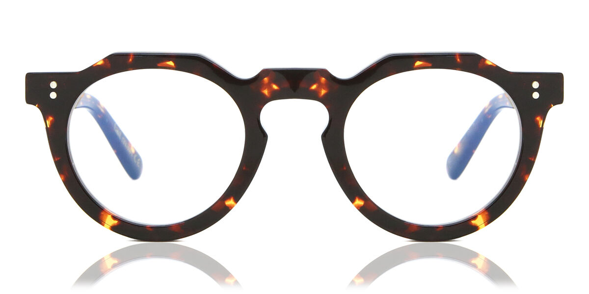 Lesca PICA 424 Men's Glasses Tortoiseshell Size 44 - Free Lenses - HSA/FSA Insurance - Blue Light Block Available