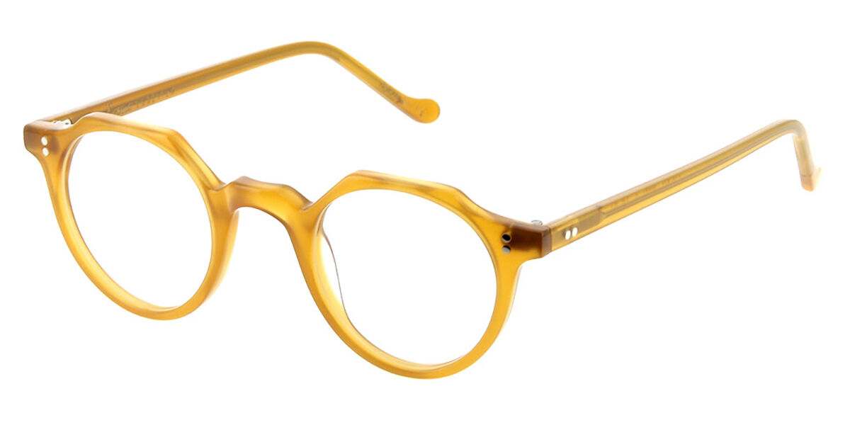 Lesca HERI 1 Men's Eyeglasses Yellow Size 43 - Blue Light Block Available