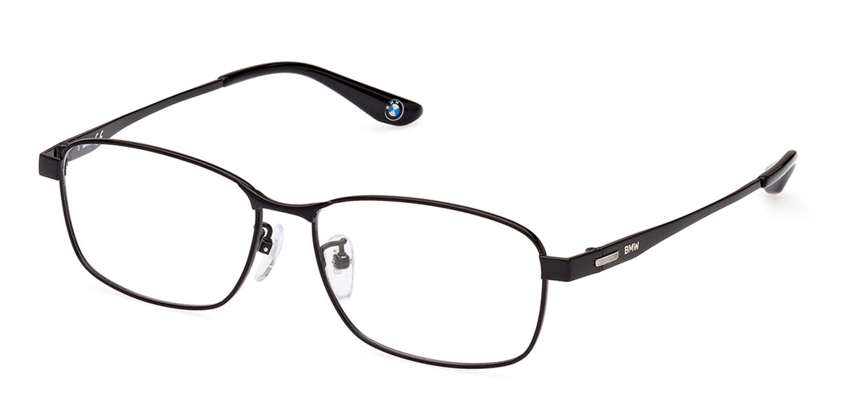 Photos - Glasses & Contact Lenses BMW BW5046-H 001 Men's Eyeglasses Black Size 56  - Blue Li (Frame Only)