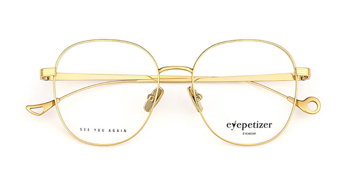 Eyepetizer Nelson C.4 53 Guldiga Glasögon (Endast Båge) Män