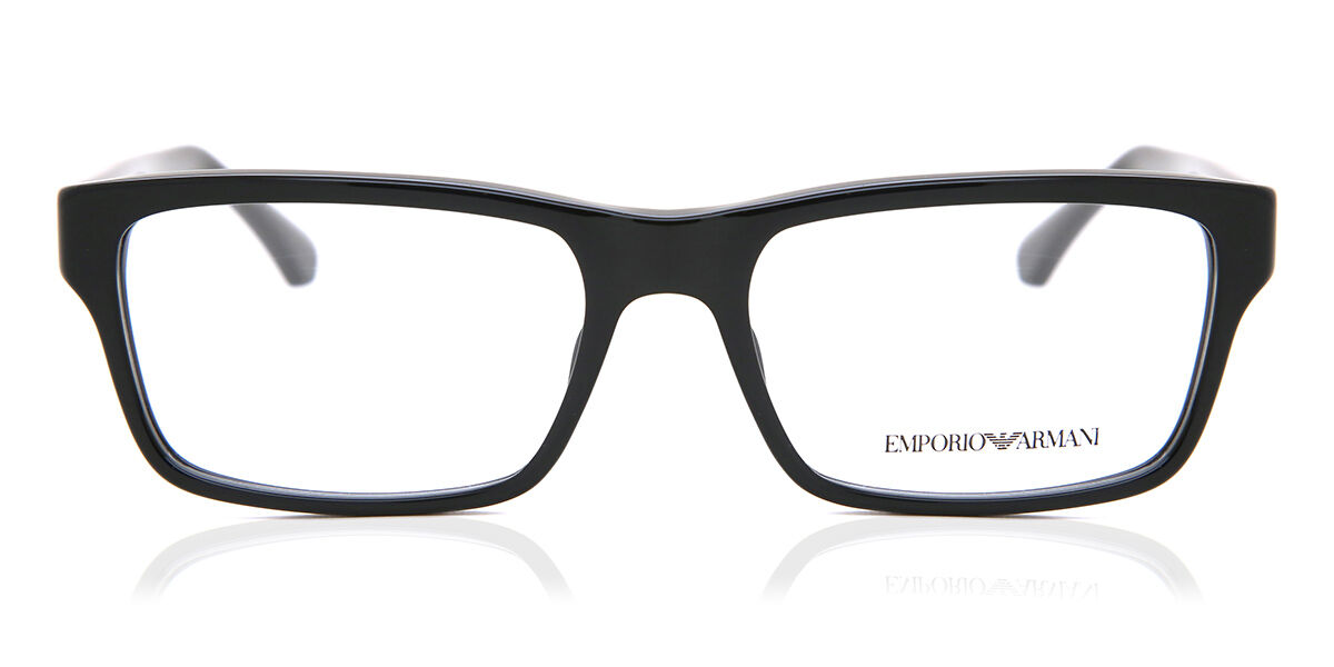 Emporio Armani Ea3050f Asian Fit 5017 Eyeglasses In Black Smartbuyglasses Usa