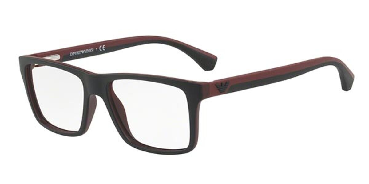 Emporio Armani EA3034 5614 Eyeglasses in Burgundy | SmartBuyGlasses USA