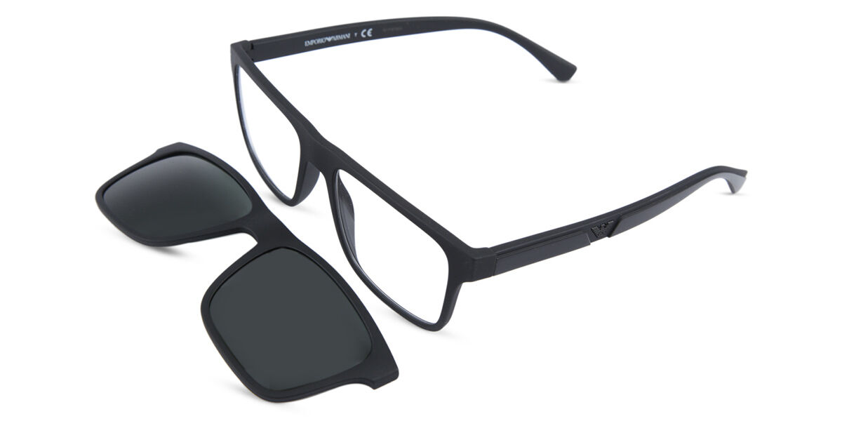 Emporio Armani EA4115 With Clip-On 58011W Glasses Matte Black |  SmartBuyGlasses India