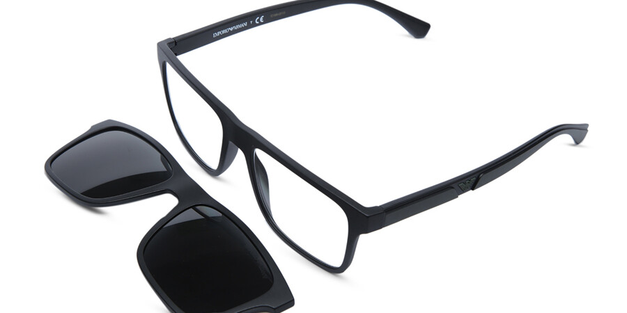 Emporio Armani EA4115 With Clip-On 58531W Sunglasses Matte Black |  SmartBuyGlasses India
