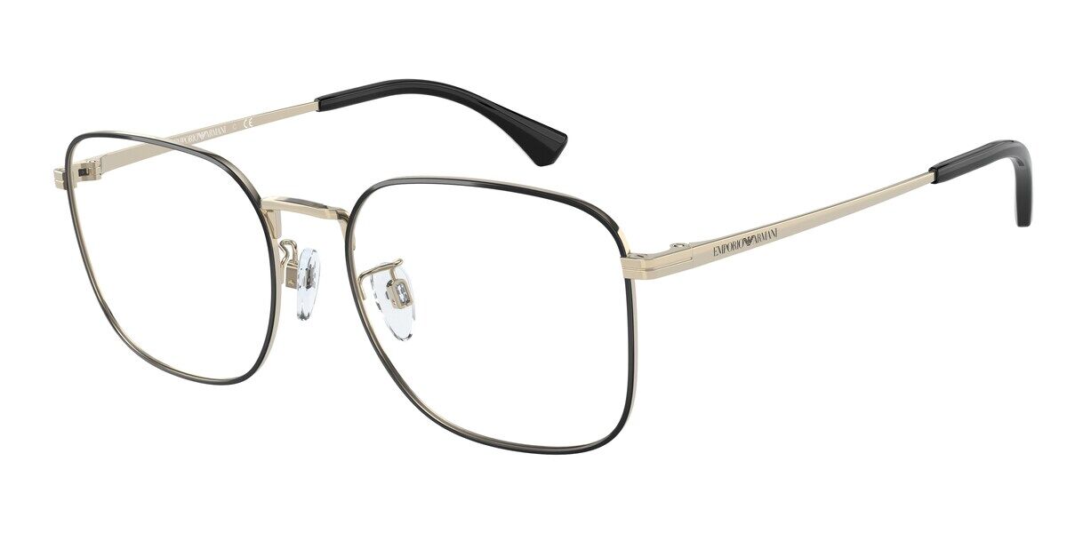 Emporio Armani EA1136D Asian Fit 3082 Shiny Pale Gold Black メガネ