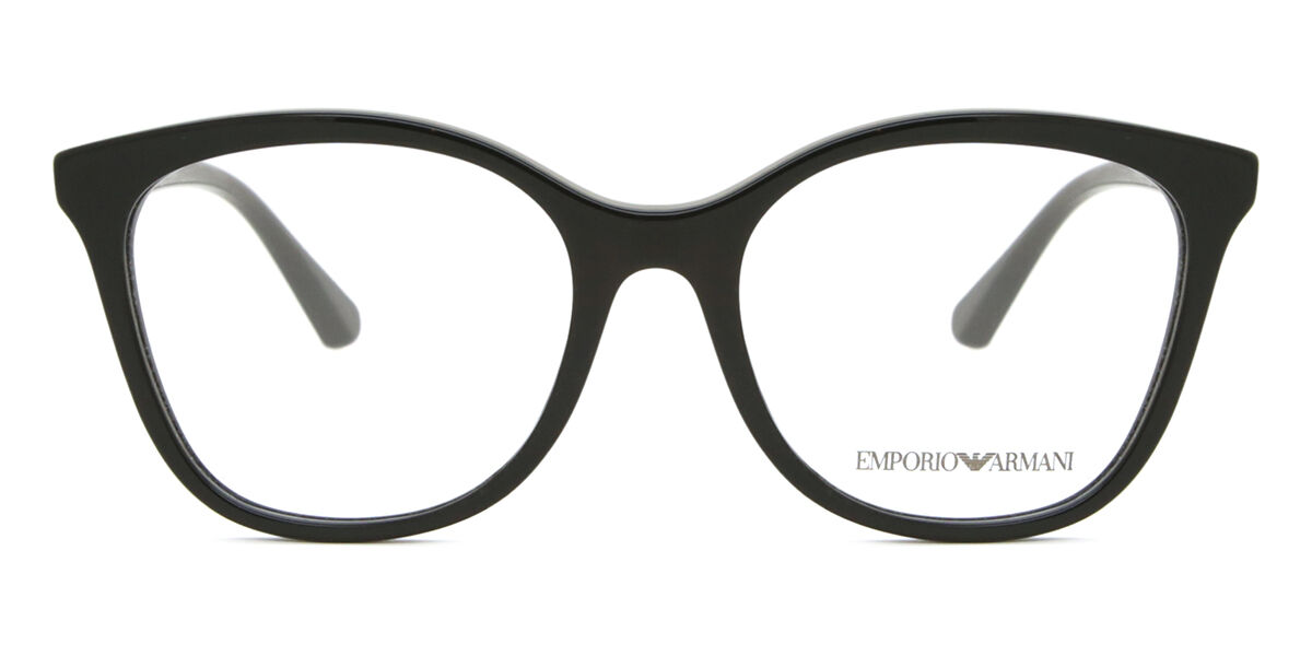 Photos - Glasses & Contact Lenses Armani Emporio  Emporio  EA3231 5017 Women's Eyeglasses Black Size 54  - Blue Light Block Available (Frame Only)