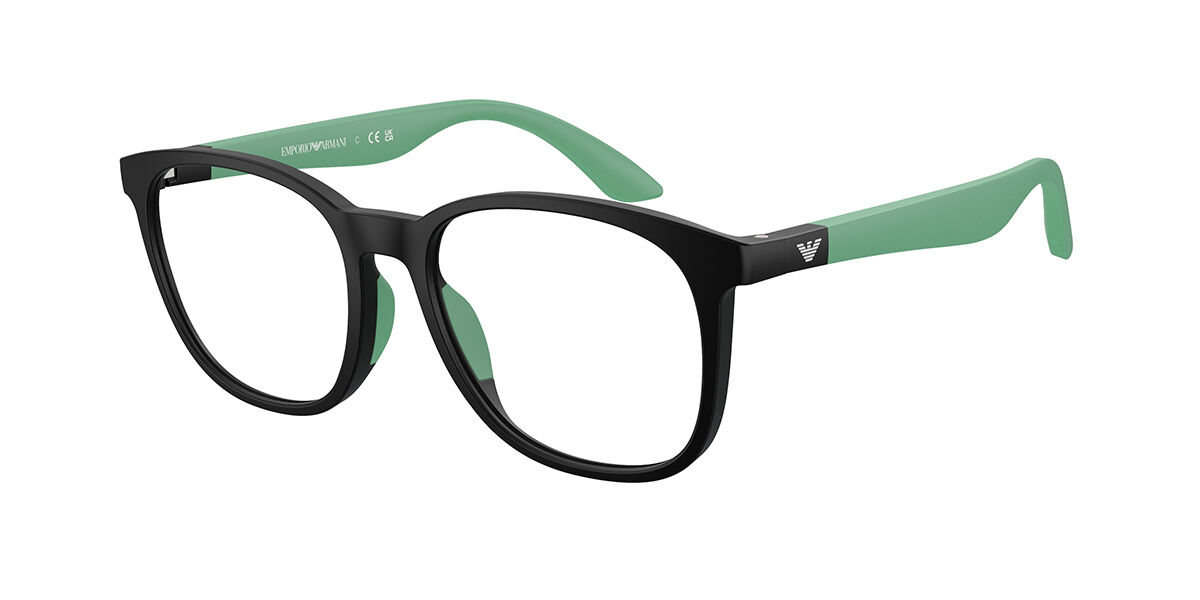 Emporio Armani EK3004F Kids Asian Fit 5001 Kids' Eyeglasses Black Size 49 (Frame Only) - Blue Light Block Available