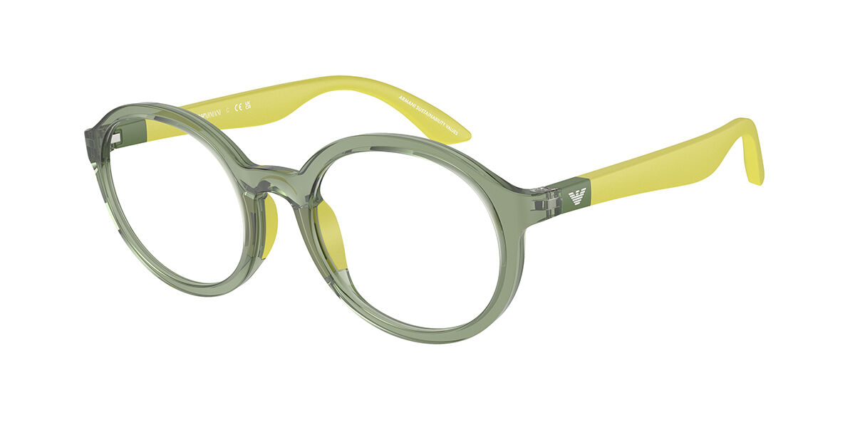 Emporio Armani EK3005F Kids Asian Fit 5359 Kids' Eyeglasses Green Size 48 (Frame Only) - Blue Light Block Available