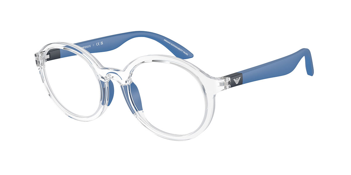 Emporio Armani EK3005F Kids Asian Fit 5893 Kids' Eyeglasses Clear Size 48 (Frame Only) - Blue Light Block Available