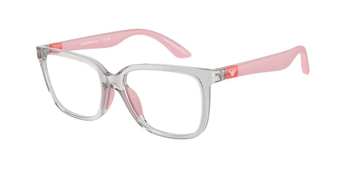 Emporio Armani EK3006F Kids Asian Fit 6142 Kids' Eyeglasses Clear Size 49 (Frame Only) - Blue Light Block Available