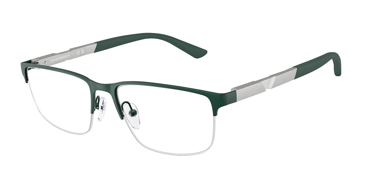 Emporio Armani EA1164 3017 Men's Eyeglasses Green Size 56 (Frame Only) - Blue Light Block Available