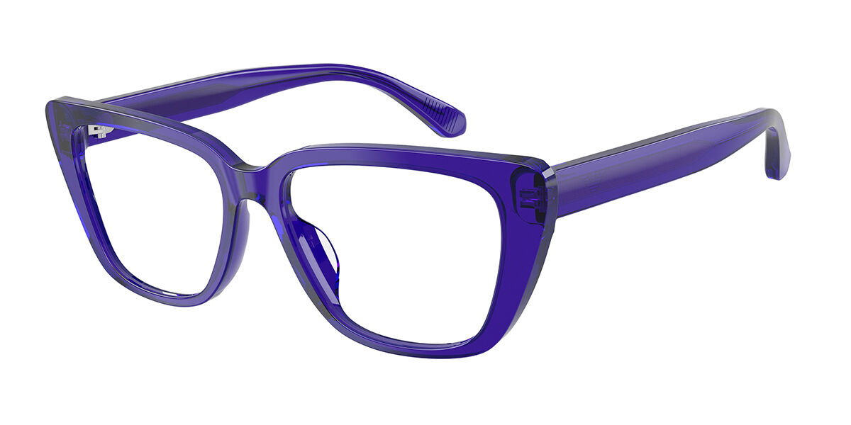 Emporio Armani EA3256U 6253 Glasses Shiny Transparent Violet ...
