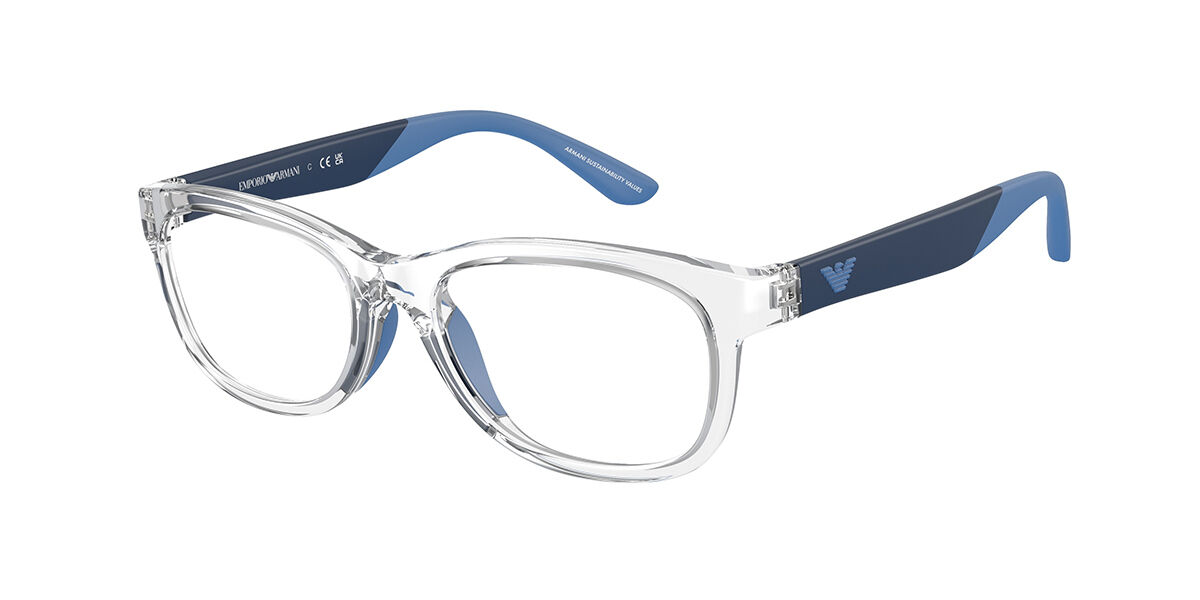 Emporio Armani EK3001F Asian Fit Barn 5371 49 Genomskinliga Glasögon (Endast Båge) Män