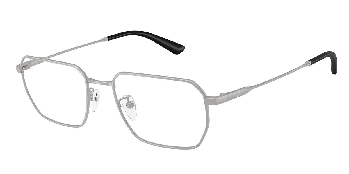 Emporio Armani EA1187TD Asian Fit 3015 Men's Glasses Silver Size 55 - Free Lenses - Blue Light Block Available