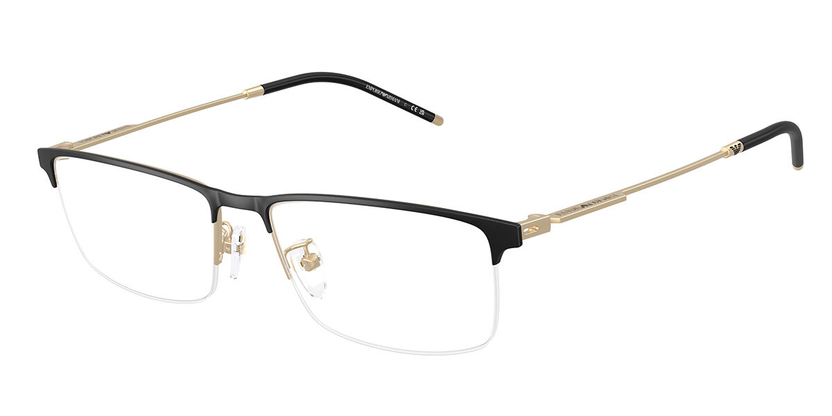 Emporio Armani EA1168D Asian Fit 3002 56 Lunettes De Vue Homme Dorées
