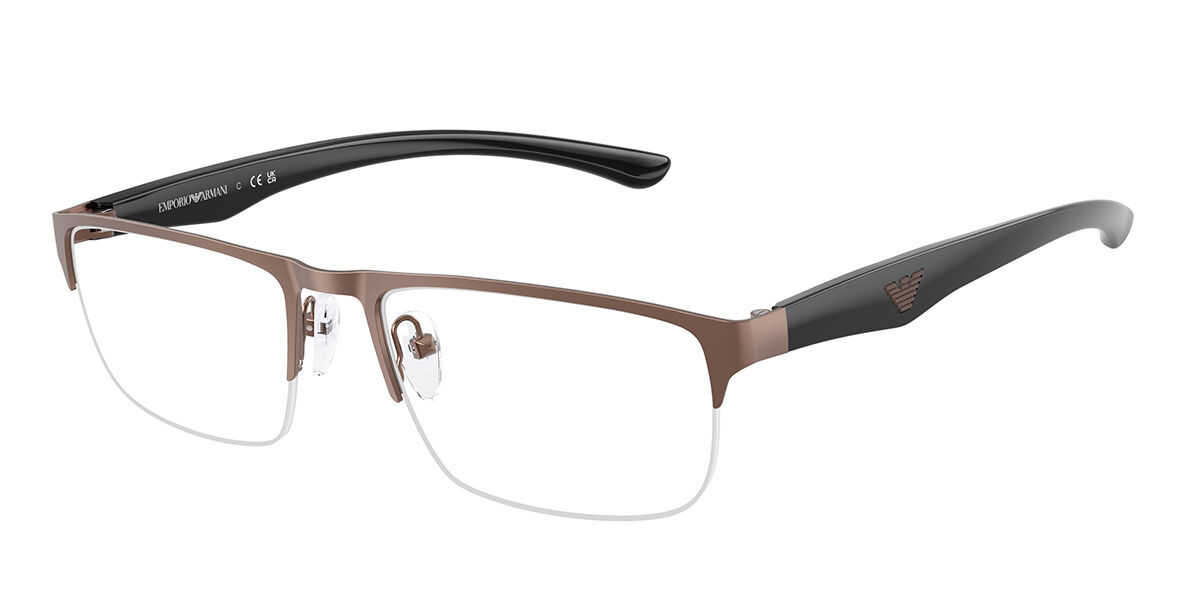 Emporio Armani EA1189 3006 Men's Glasses Brown Size 54 - Free Lenses - Blue Light Block Available