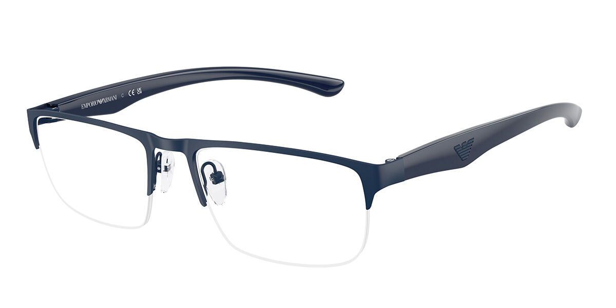 Emporio Armani EA1189 3018 Men's Glasses Blue Size 54 - Free Lenses - Blue Light Block Available