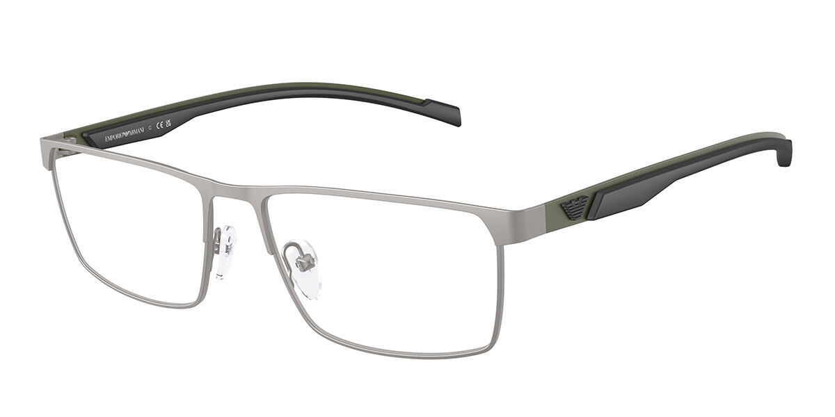Emporio Armani EA1190 3003 Men's Glasses Gunmetal Size 53 - Free Lenses - Blue Light Block Available